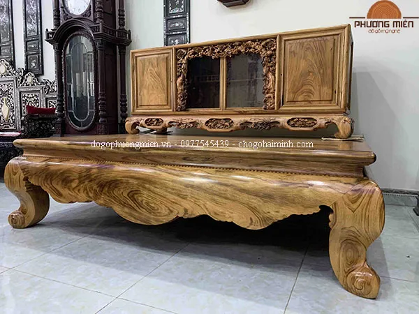 Mẫu sập gụ tủ chè tuyển vân được sử dụng hiện nay.