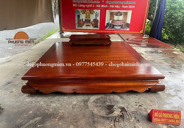 mẫu sập hầu đồng gỗ trơn