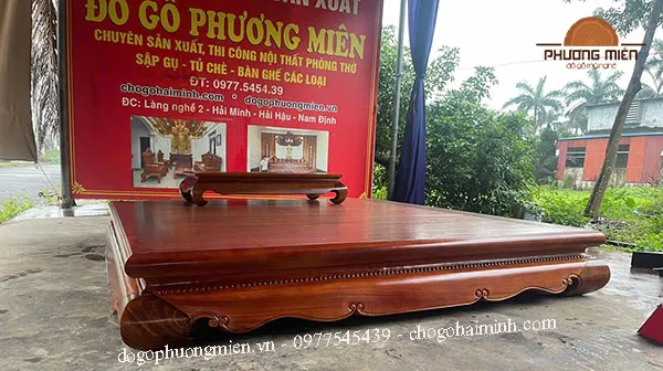 mẫu sập hầu đồng gỗ trơn