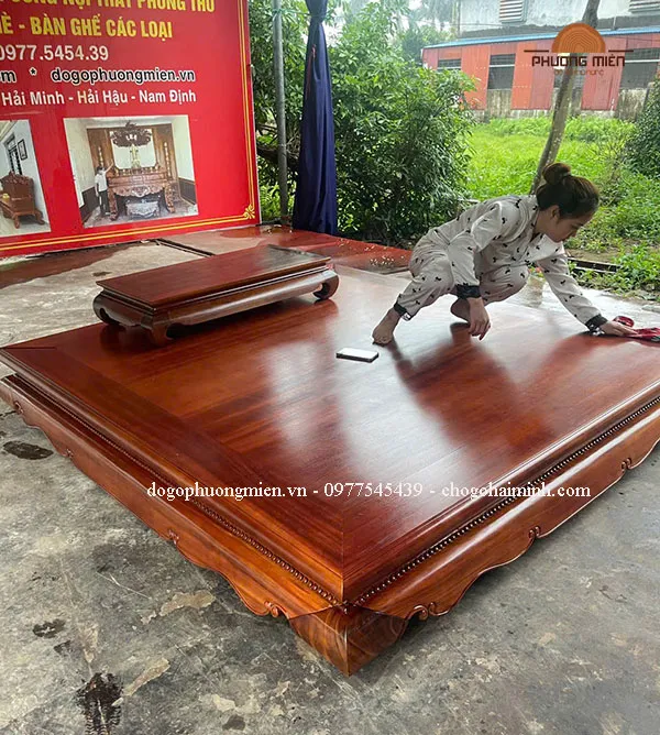 mẫu sập hầu đồng gỗ gụ