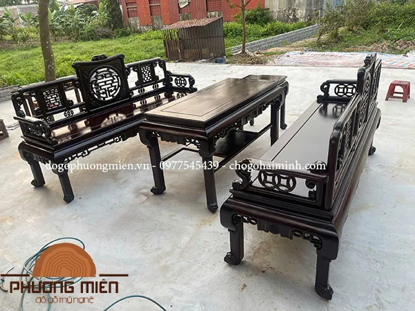 trường kỷ gỗ gụ phúc thọ