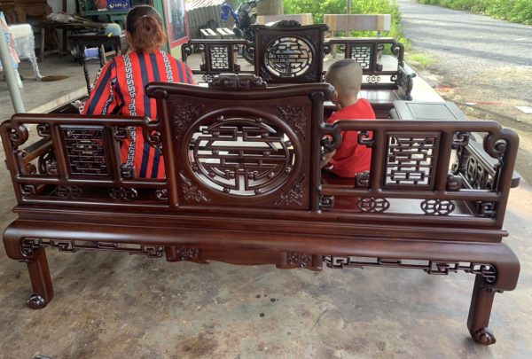 Trường kỷ thọ gỗ gụ đẹp