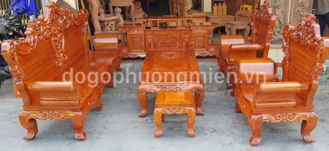 bàn ghế hoàng gia gỗ hương đá đẹp