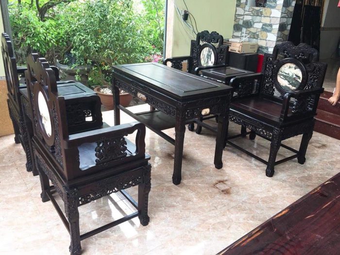 Ghế vách nho gỗ gụ