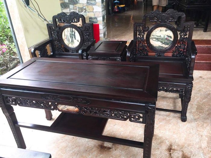 Ghế vách nho gỗ gụ