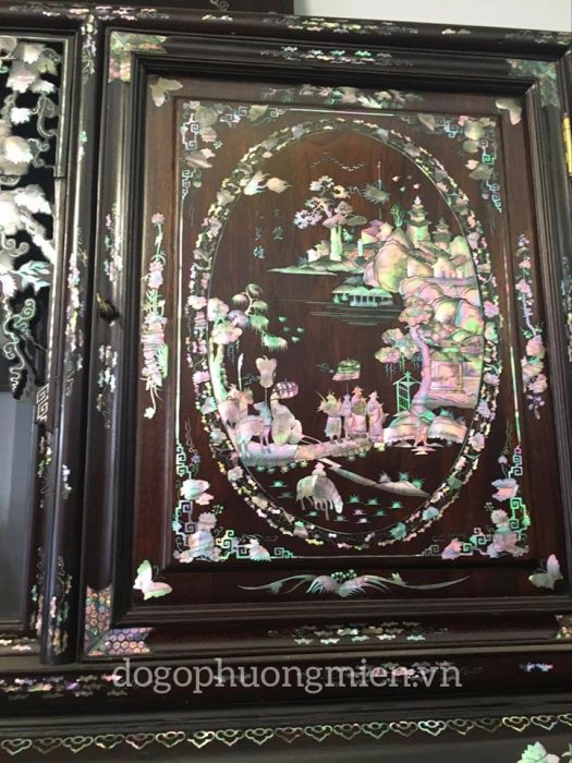 tủ chè liên chi gỗ gụ ta