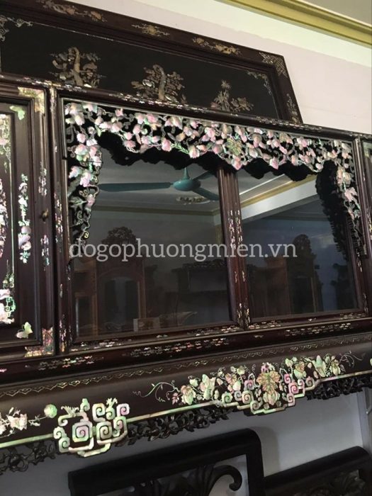 tủ chè liên chi gỗ gụ ta