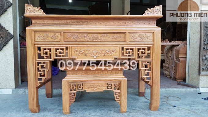 Bàn thờ gỗ gõ đỏ đẹp