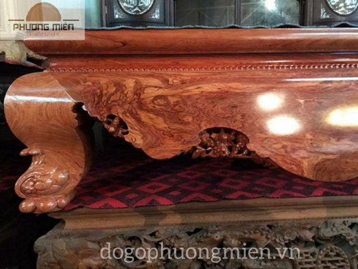 sập trệt gỗ hương đá