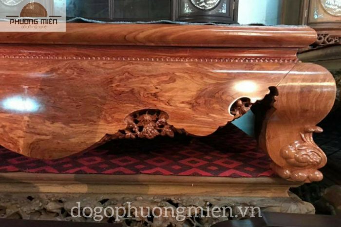 sập trệt gỗ hương đá