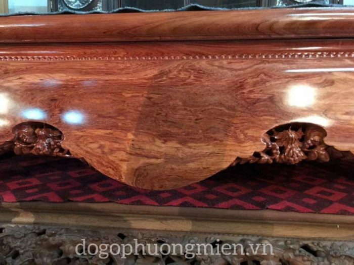 sập trệt gỗ hương dá