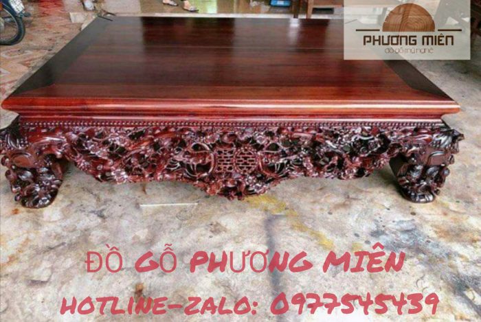 sập thập điểu quần mai gỗ gụ