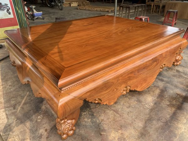 Sập trơn gỗ cẩm vàng 1m8 x2m2