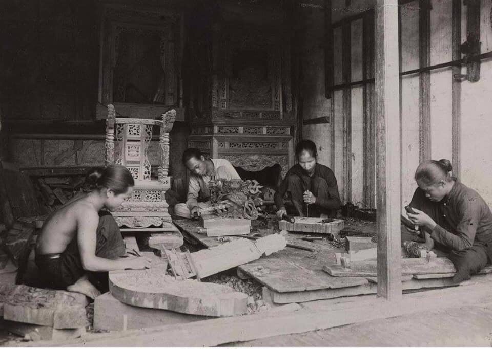 các nghệ nhân làng nghề xưa