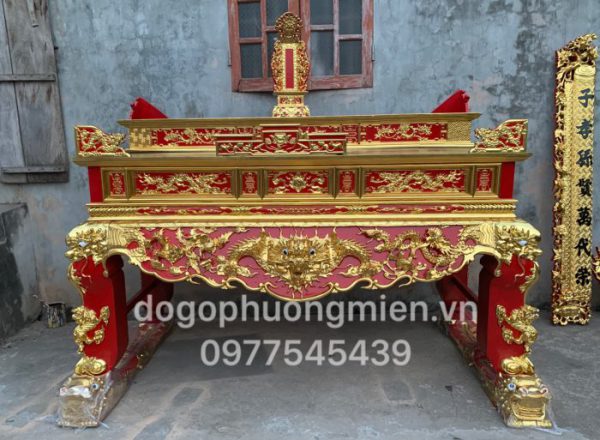 sập thờ bàn thờ án gian gỗ đẹp.