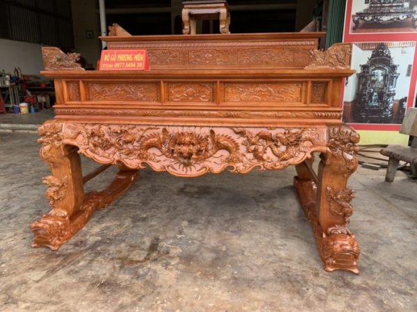 Sập thờ bàn thờ án gian nhị cấp gỗ gụ