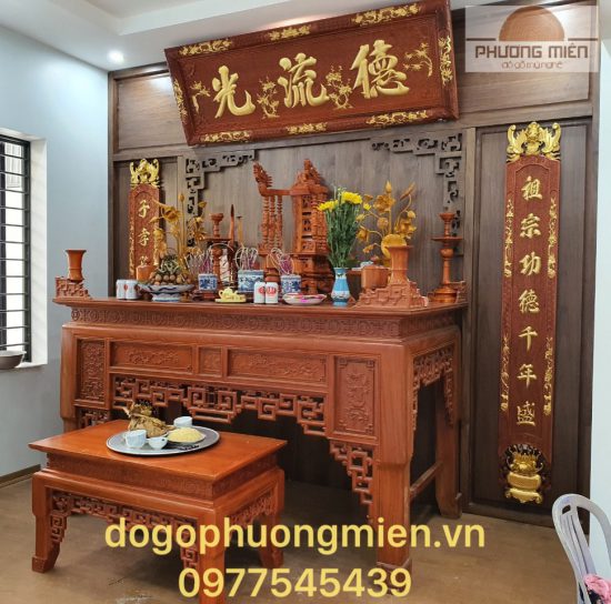 Bàn thờ gia tiên gỗ đẹp