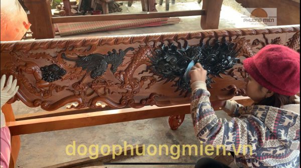 Bàn thờ án gian sập thờ thiếp vàng