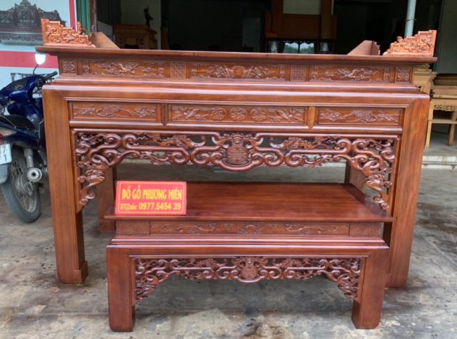 bàn thờ gia tiên gỗ tự nhiên đẹp