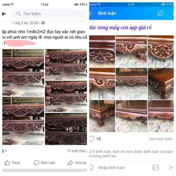 sập gụ tủ chè giá rẻ