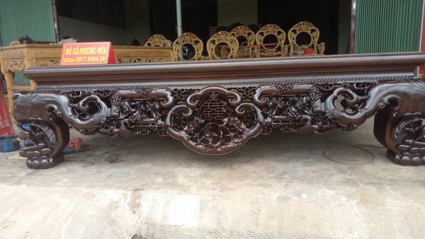 Sập ngồi chân quỳ gỗ gụ đẹp