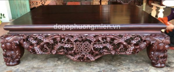 sập gụ cham mai điểu đẹp