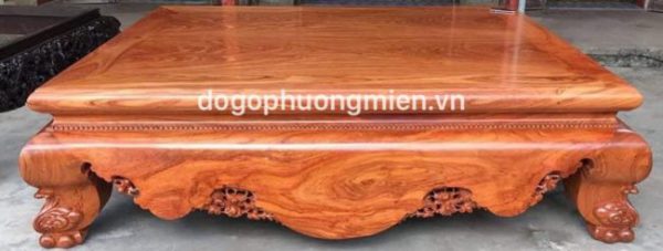 sập gụ trơn gỗ hương đá