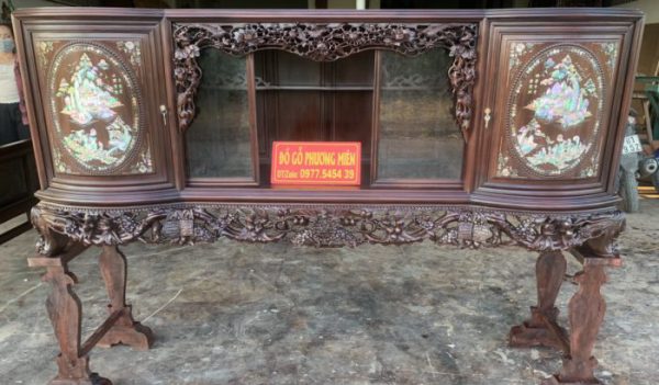 Sập gụ tủ chè đẹp chuẩn.