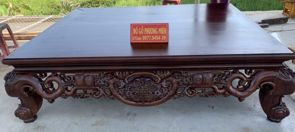 Sập ngũ phúc kim tiền gỗ gụ đẹp