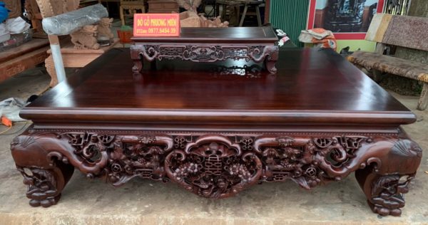 Mẫu sập ngũ phúc gỗ gụ đẹp