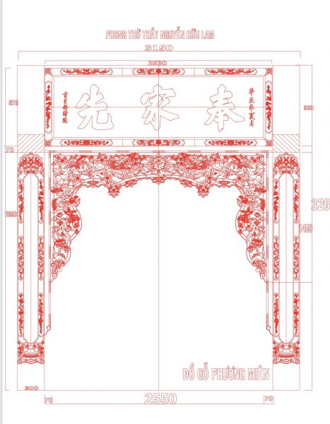 mẫu thiết kế phòng thờ đẹp