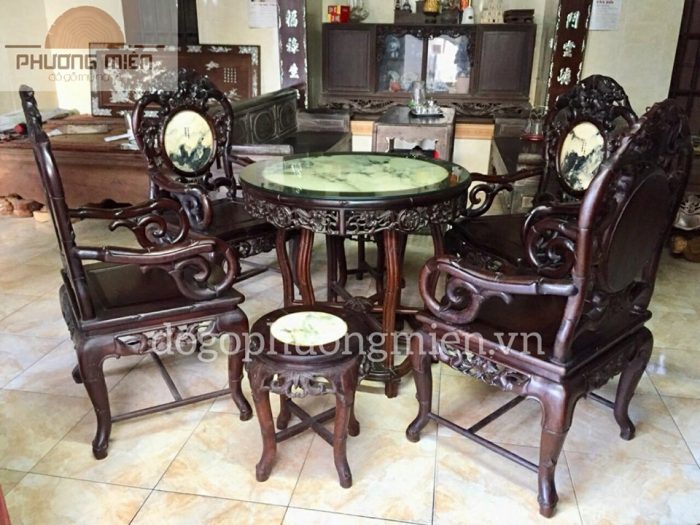 mẫu bàn ghế gỗ kiểu cổ đẹp