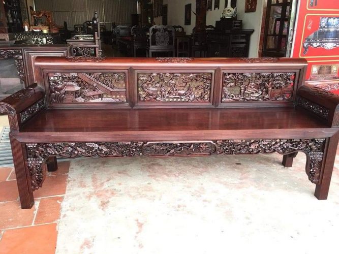 Trường kỷ tích tứ dân vai lật nền tổ ong