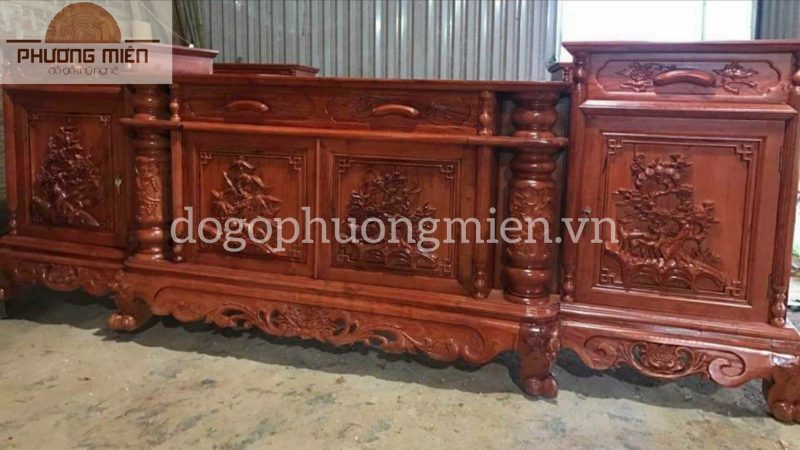 mẫu kệ tivi gỗ gụ đẹp