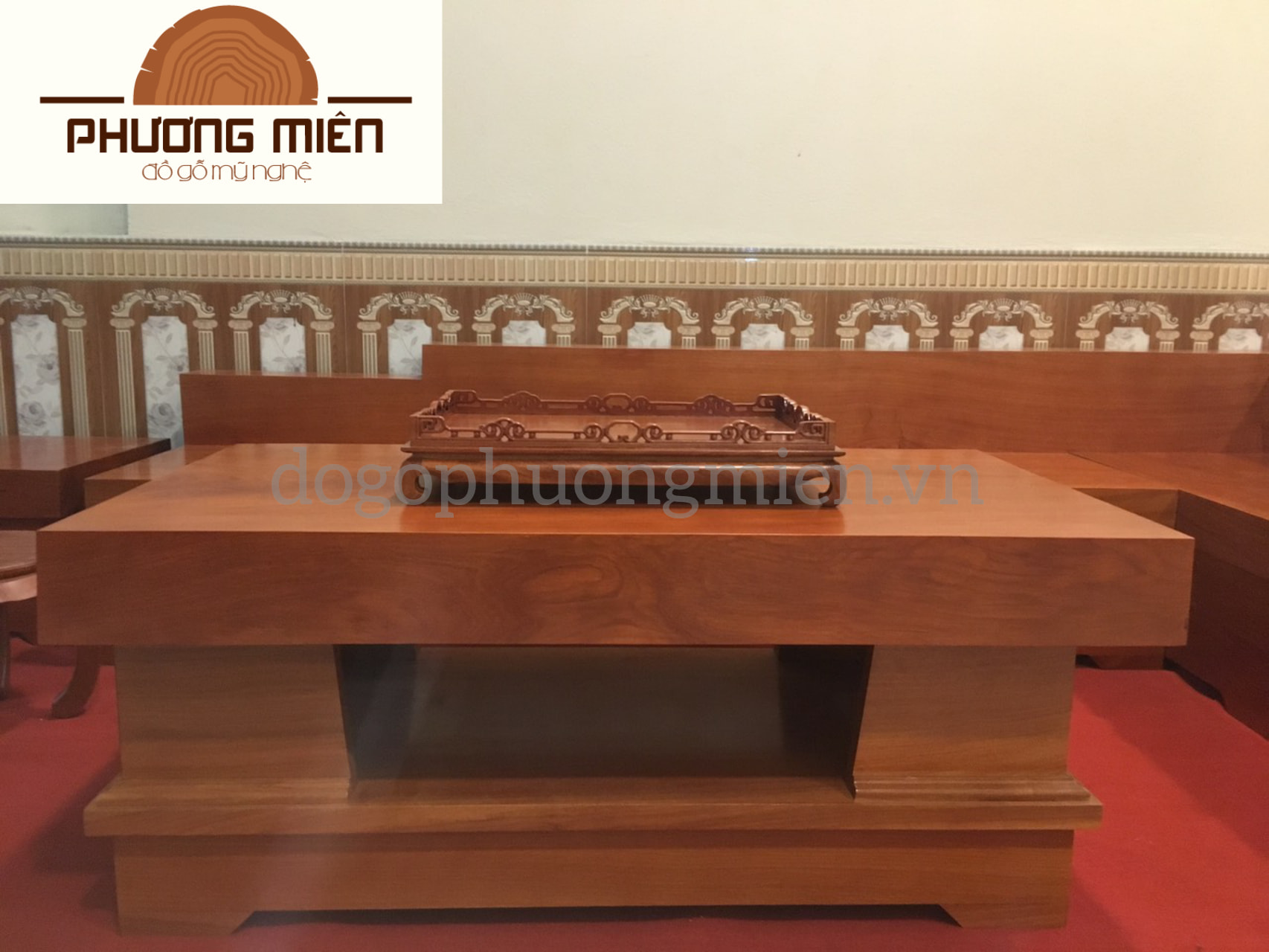 Bộ sofa gỗ gõ đỏ