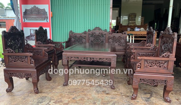 trường kỷ ngũ sư gỗ gụ mật đẹp