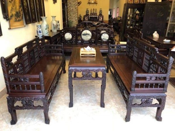 bàn ghế gỗ cho phòng khách hiện đại