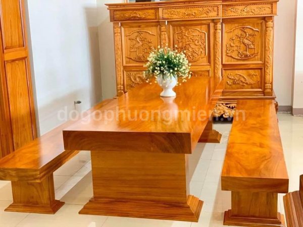 Mẫu ghế ăn bàn nguyên khối đẹp