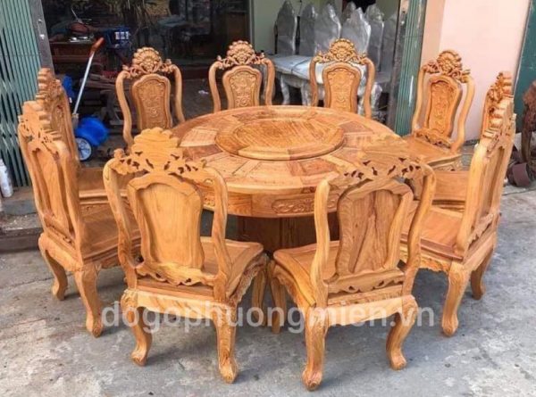 mẫu bàn ghế ăn bàn tròn