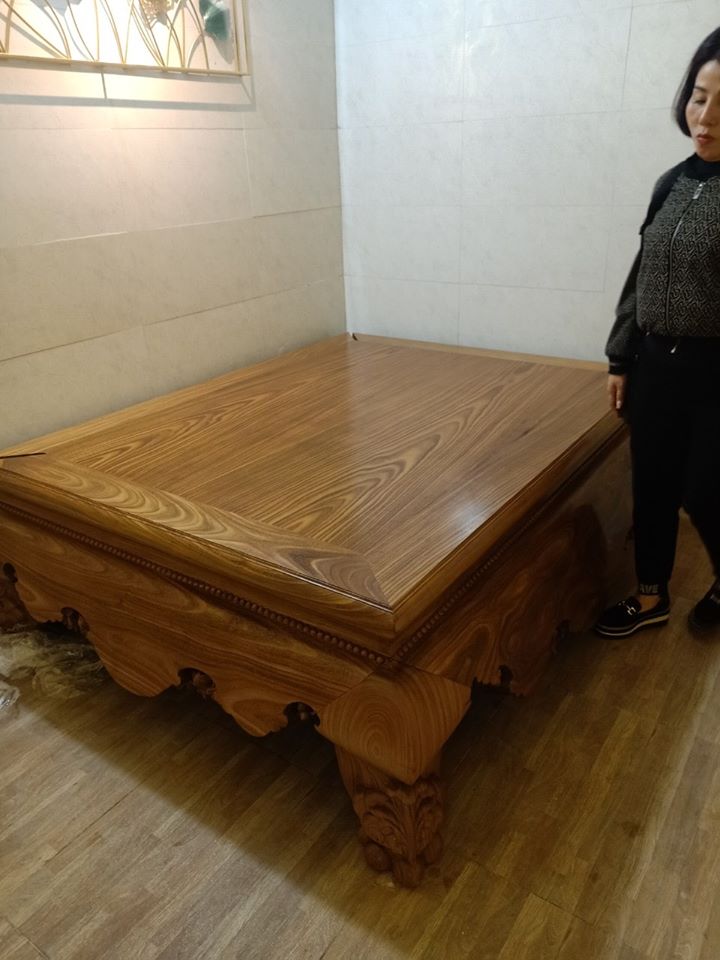 sạp tron gỗ cẩm vàng tại hà nội