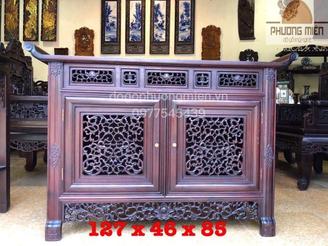 tủ thờ kiểu huế gỗ gụ đẹp