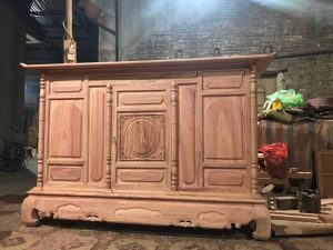 tủ thờ gỗ hương đá đơn giản đẹp