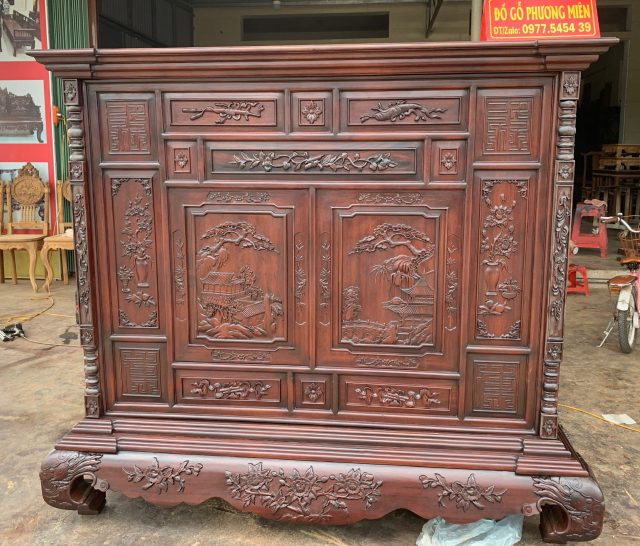 Tủ thờ Huế gỗ gụ
