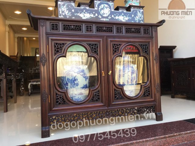 Mẫu tủ thờ kiểu huế gỗ gụ
