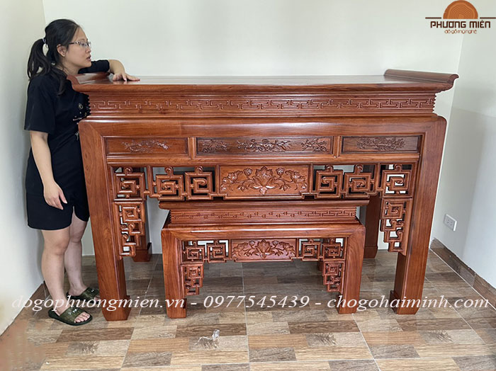 Bàn thờ triện sen được bàn giao tại Hà Nội