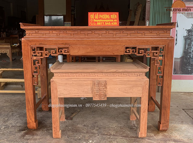 bàn thờ truyện gỗ hương đá đẹp
