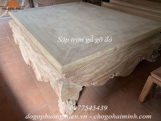 sập ngồi trơn gỗ gõ đỏ vân đẹp sập ngồi trơn gỗ gõ đỏ vân đẹp