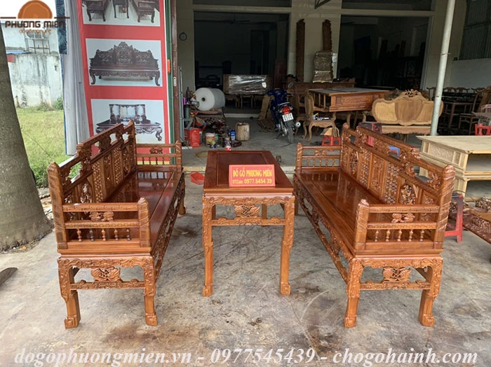 trường kỷ vân khúc gỗ gụ