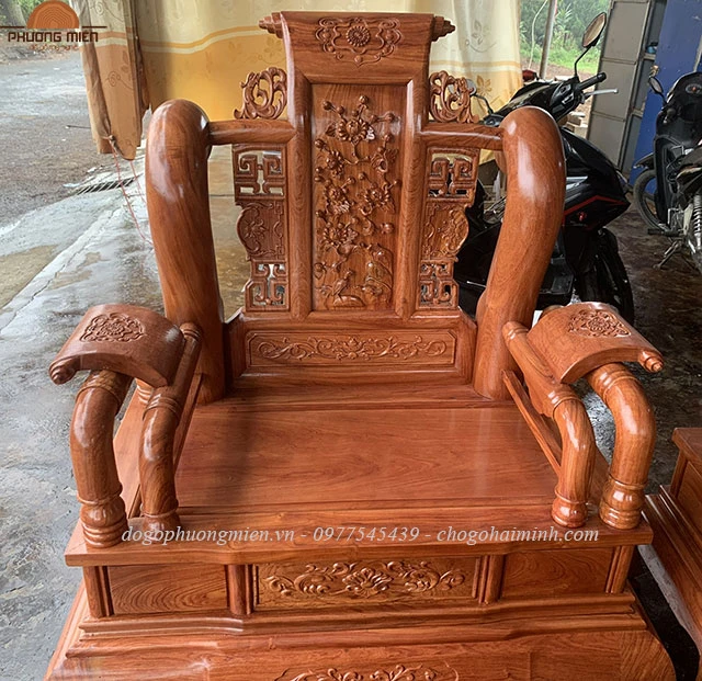 ghế đơn tần thuỷ hoàng gỗ hương đá đẹp