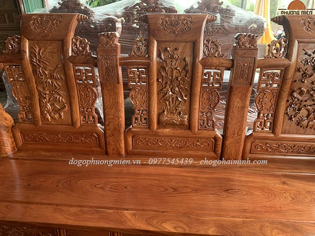 ghế văng tần thuỷ hoàng gỗ hương đá